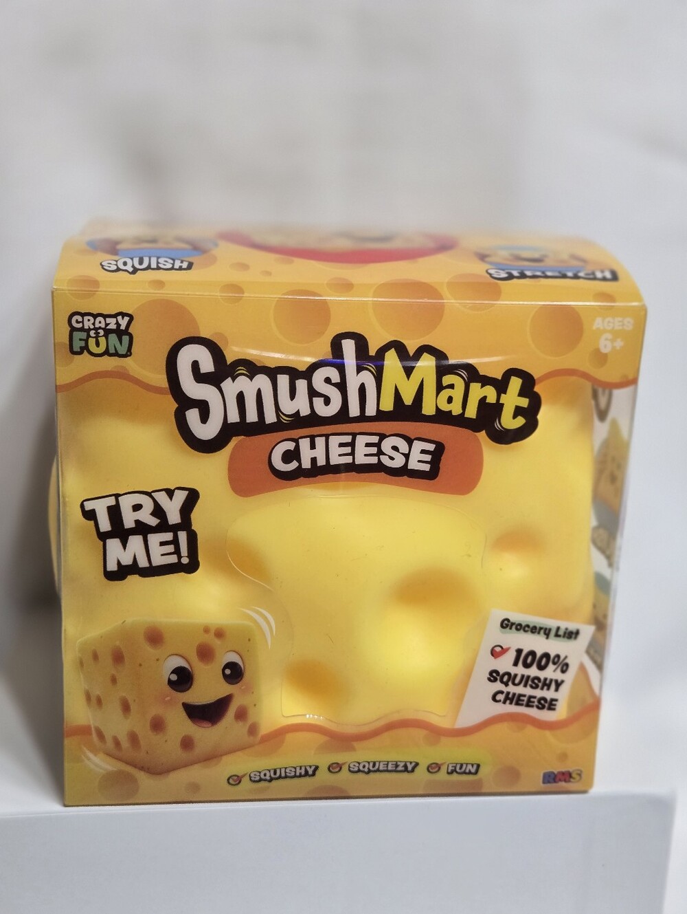 Jumbo Squishy Cheese Sensory Toy Like New!